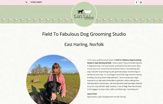 Field to Fabulous Dog Grooming Studio